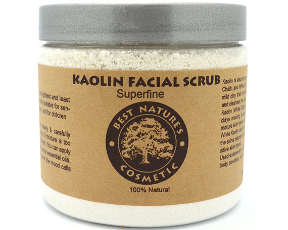 Gommage visage au kaolin. Masque pour peaux sensibles